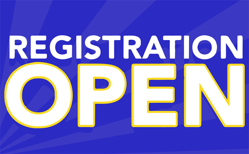 Registration Now Open
